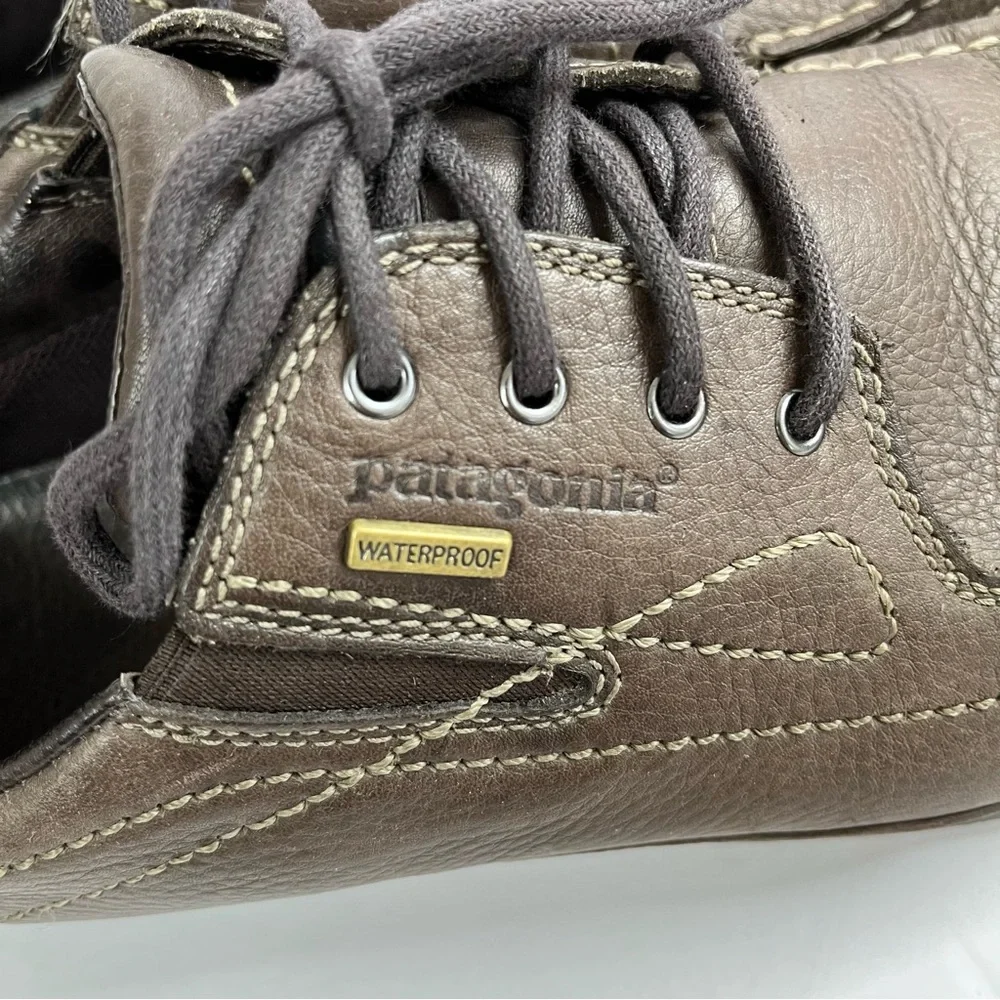 Patagonia Brown Leather Lace-Up Oxfords - Picture 5 of 10